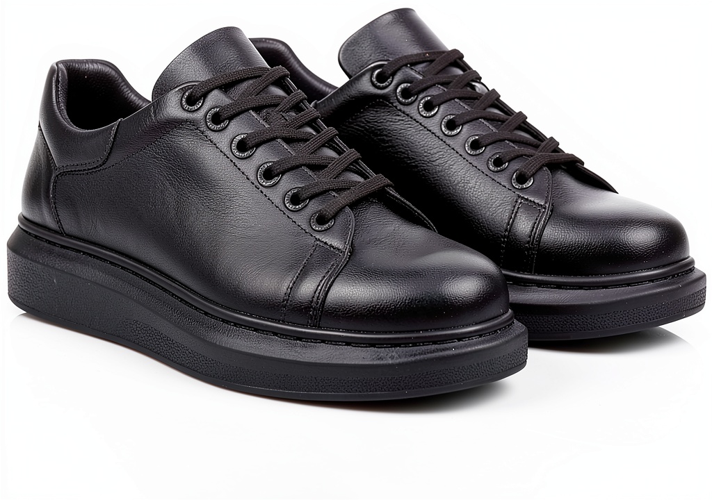 Baskets Solaress 257 en cuir pour hommes, vue de face