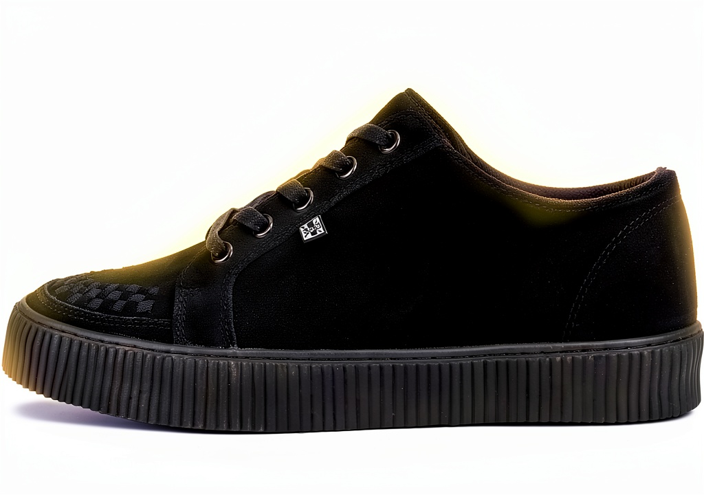 TUK Ribbed Sole Sneaker en cuir et daim, vue de face
