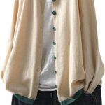 Gilet femme cardigan long oversize imperméable confortable-0
