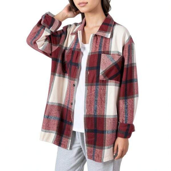 Gilet femme cardigan coton imperméable coupe-vent-1