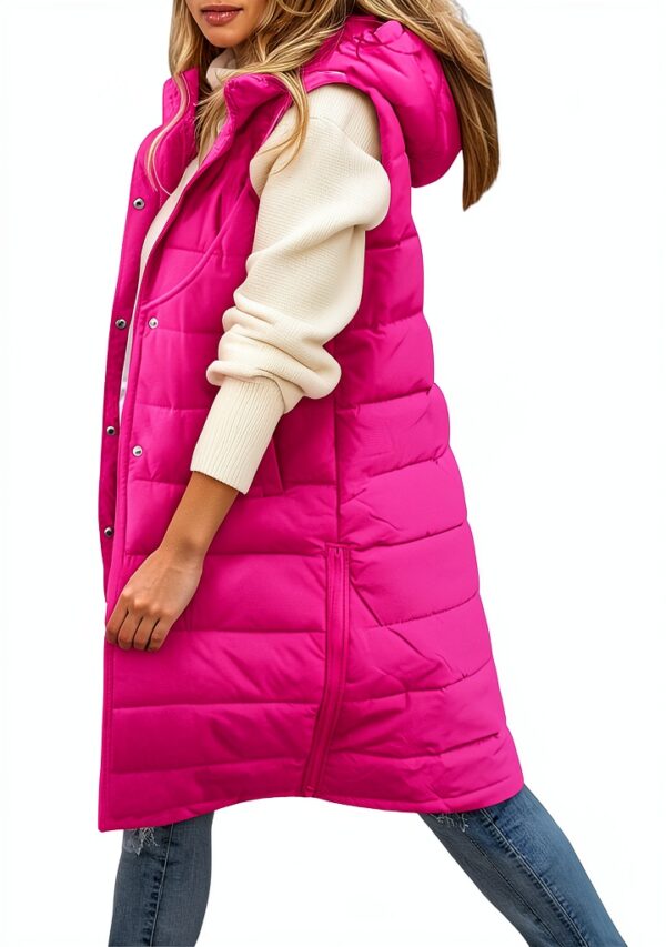 Manteau sans manches femme Generic léger chaud couleurs-0