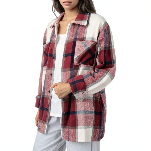 Gilet femme cardigan coton imperméable coupe-vent-3