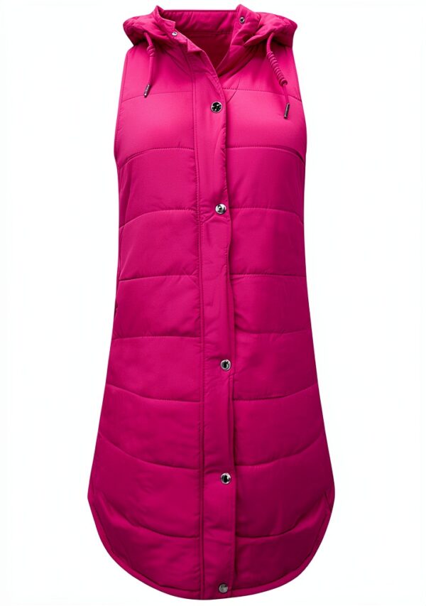 Manteau sans manches femme Generic léger chaud couleurs-1