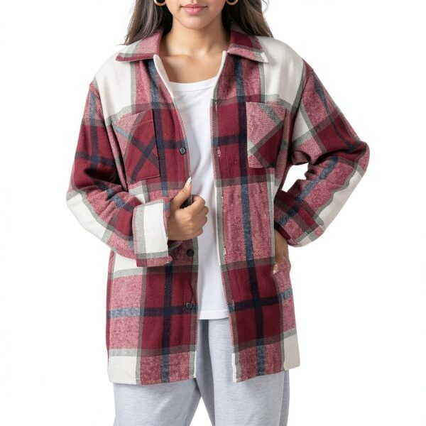 Gilet femme cardigan coton imperméable coupe-vent-4