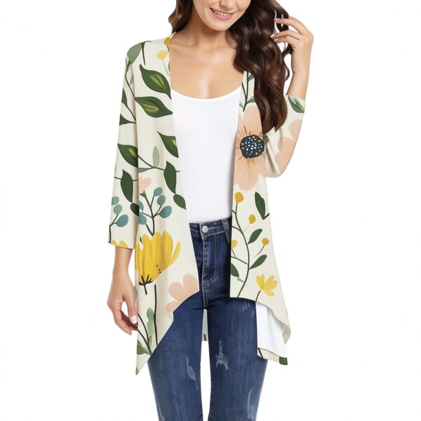 gilet femme - Cardigan mi-saison imperméable bleu-4