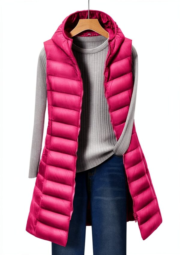 Manteaux sans manche femme en nylon léger Generic-1