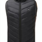Manteau sans manche femme Nylon léger couleur noir-0