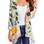 gilet femme - Cardigan mi-saison imperméable bleu-0