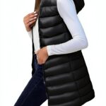 Manteau sans manche femme Generic nylon léger-0