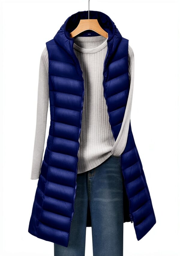 Manteau sans manche femme Generic nylon léger-1