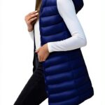 Manteau sans manche femme Generic nylon léger-0