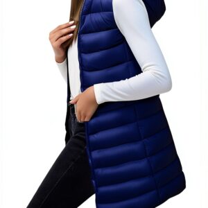 Manteau sans manche femme Generic nylon léger-0