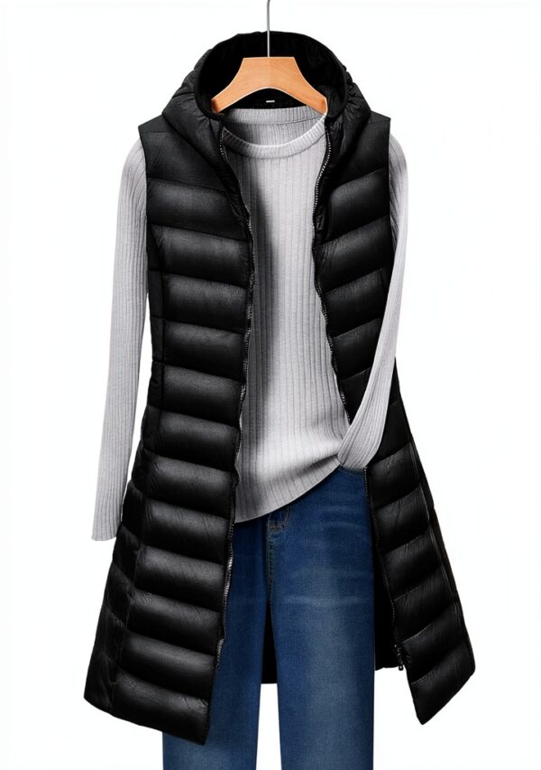 Manteau sans manche femme Generic nylon léger-1