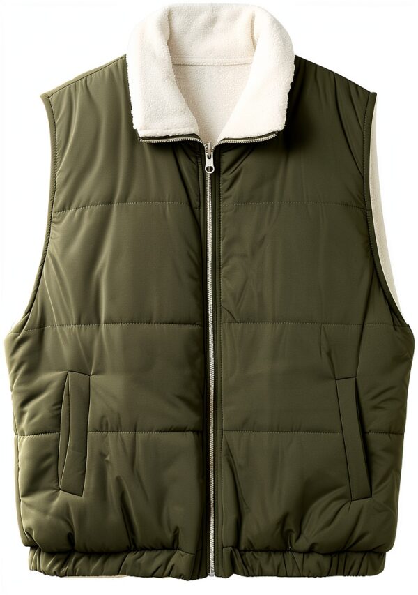 Manteau sans manche Femme Generic chaleur légère couleur variée-3