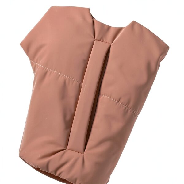 Manteau sans manche Generic femme Isolation légère col haut tailles-3