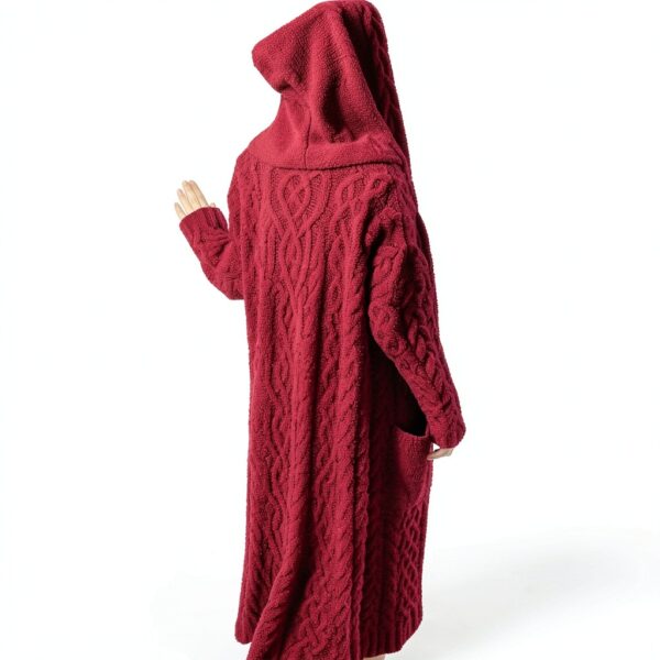 gilet femme mi-saison imperméable coupe-vent couleur rouge taille M-6