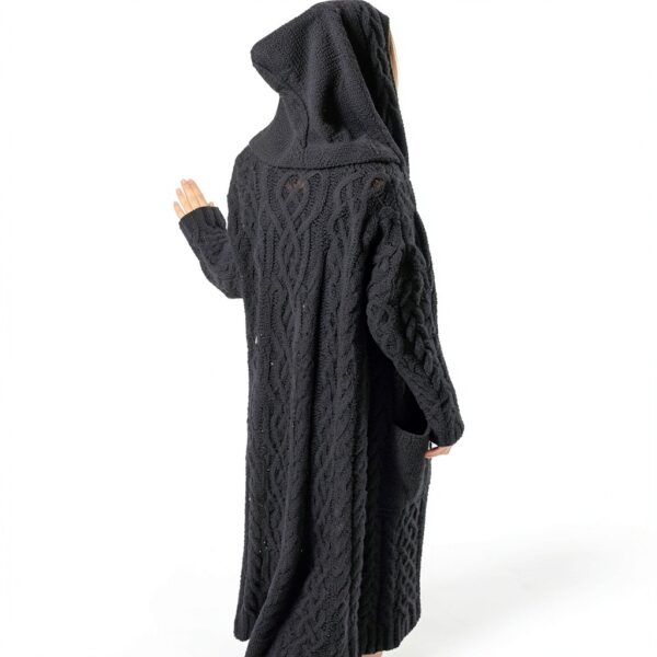 Gilet femme Imperméable BrandX Cardigan mi saison Grande Taille Noir-2