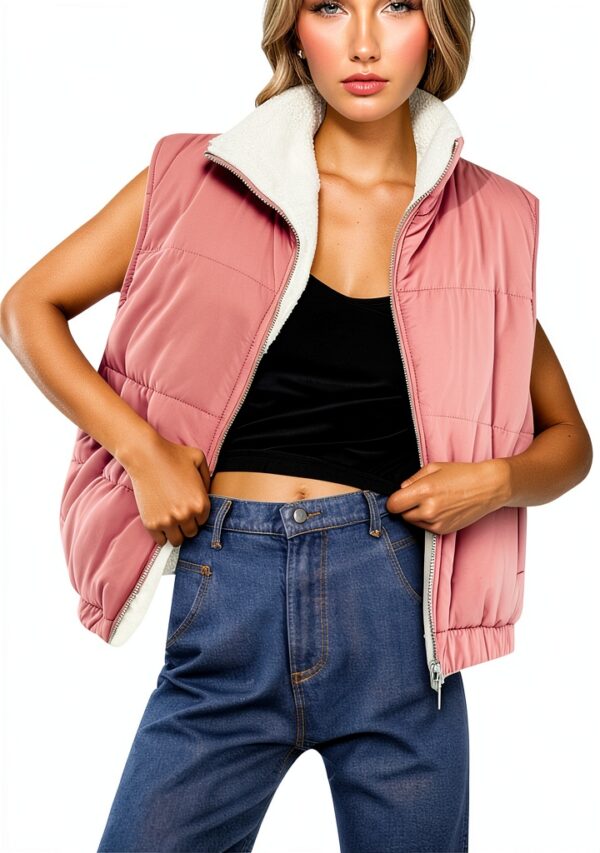 Manteau sans manche Generic femme Isolation légère col haut tailles-0