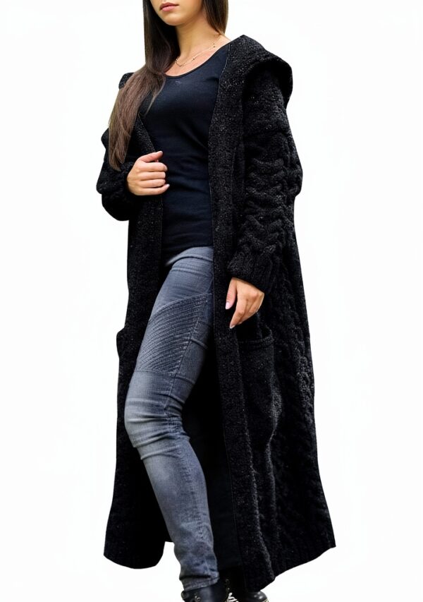 Gilet femme Imperméable BrandX Cardigan mi saison Grande Taille Noir-0