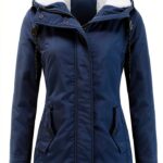 Manteau femme AMDOLE en coton polaire à capuche, couleurs, tailles-0