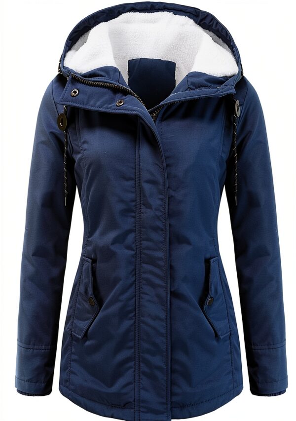 Manteau femme AMDOLE en coton polaire à capuche, couleurs, tailles-0