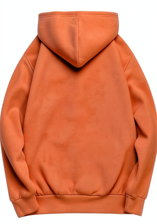 Sweat à capuche surdimensionné pour femme, tendance, décontracté, doublé en polaire, manches longues, épaules tombantes, pull à capuche pour femmes, pull à capuche tendance pour l'automne, tenue unie-3