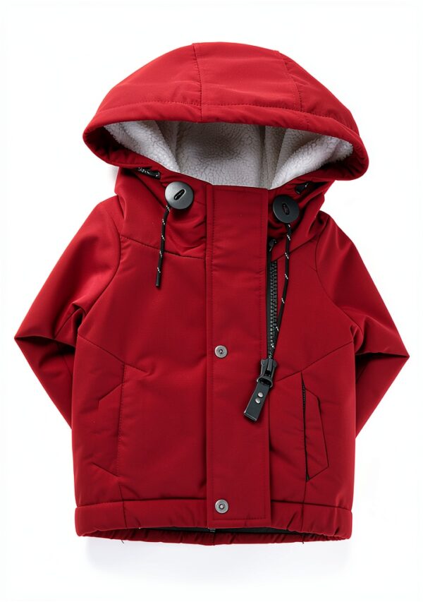 Manteau femme AMDOLE grande taille en coton à capuche-6