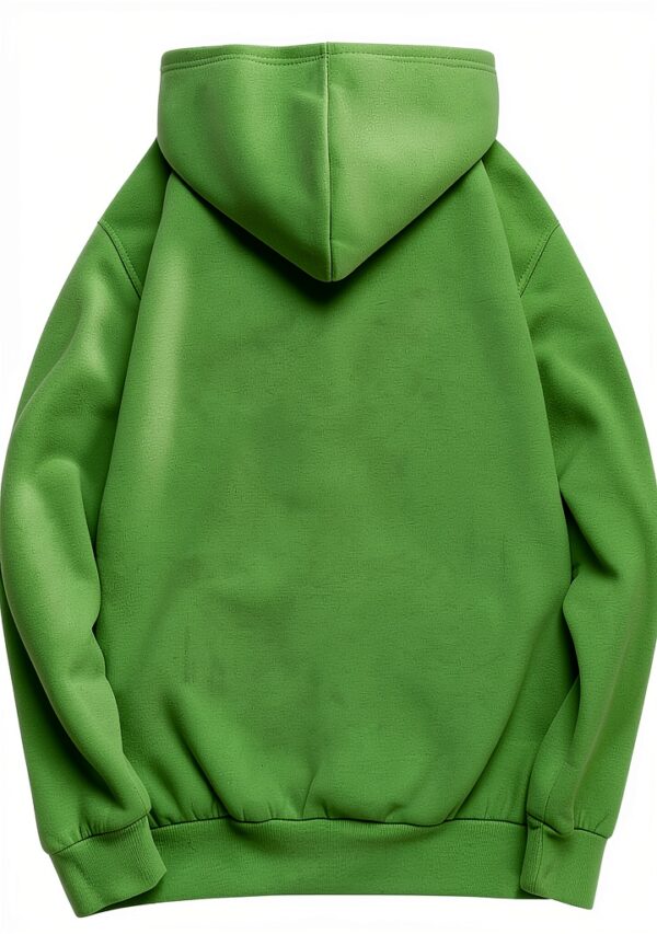 Sweat à capuche surdimensionné pour femme, tendance, décontracté, doublé en polaire, manches longues, épaules tombantes, pull à capuche pour femmes, pull à capuche tendance pour l'automne, tenue unie-3