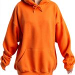 Sweat à capuche surdimensionné pour femme, tendance, décontracté, doublé en polaire, manches longues, épaules tombantes, pull à capuche pour femmes, pull à capuche tendance pour l'automne, tenue unie-0