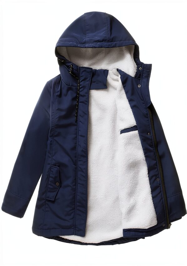 Manteau femme AMDOLE en coton polaire à capuche, couleurs, tailles-4