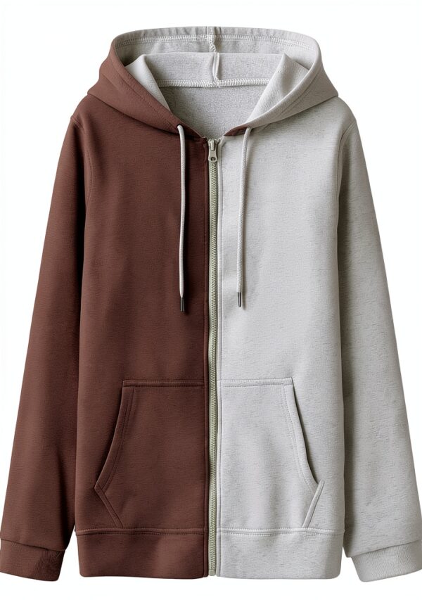 Sweat à capuche zippé Cotton Traders femme - couleur variée, taille-3