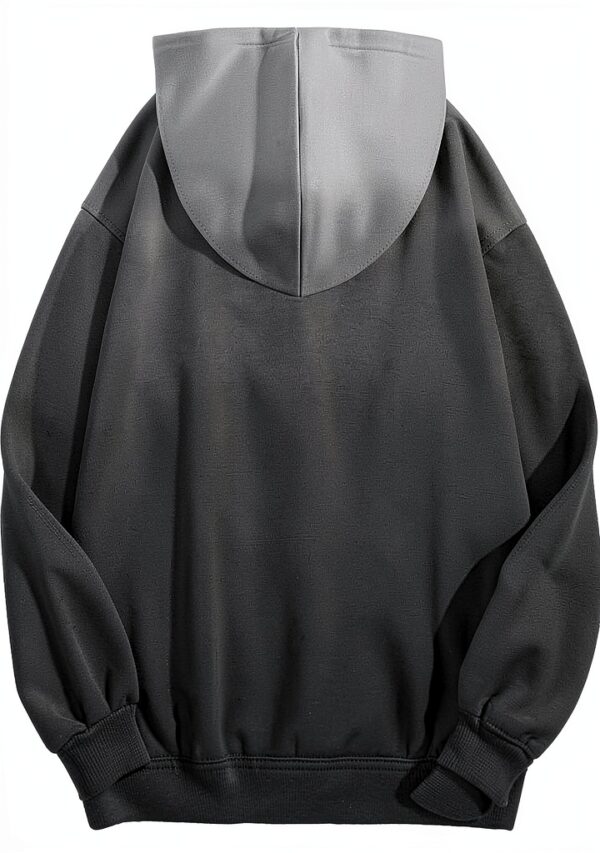 Sweat à capuche surdimensionné pour femme - Style décontracté à manches longues - Uni - Haut tendance - Ample et confortable - Avec cordon de serrage - Pour Halloween, automne, hiver - Avec poches-3