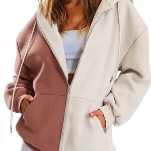 Sweat à capuche zippé Cotton Traders femme - couleur variée, taille-0