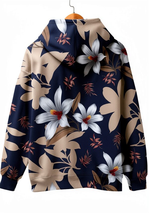 Sweat à capuche pour femme avec fermeture éclair intégrale et cordon de serrage - Grandes poches - Tunique à manches longues - Cordon de serrage - Col en V - Pull décontracté - Printemps - Automne-6