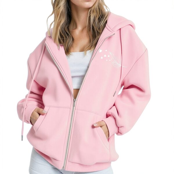 Sweat à capuche pour femme UK 2025 Halloween surdimensionné imprimé lettres pull à manches longues avec poche mignon ample Y2K vêtements d'automne pull haut d'Halloween léger couleur unie cardigan-1