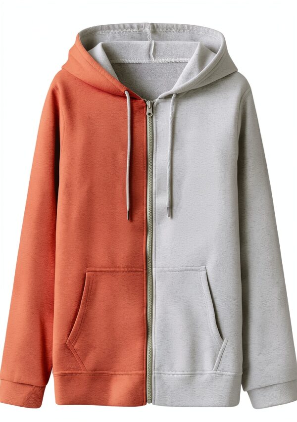 Sweat à capuche Cotton Traders femme - Zip, cordon, multiples tailles-3