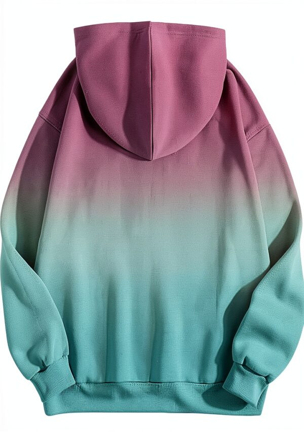 Sweat à capuche surdimensionné pour femme - Polaire douce, avec poches-3