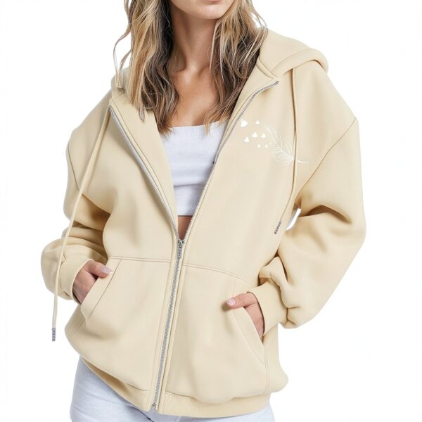 Sweat à capuche pour femme UK 2025 Halloween surdimensionné imprimé lettres pull à manches longues avec poche mignon ample Y2K vêtements d'automne pull haut d'Halloween léger couleur unie cardigan-1