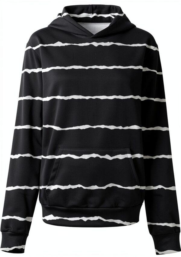 Sweat à capuche zippé à manches longues pour femme - Sweat à capuche surdimensionné à manches longues avec fermeture éclair - Manteau léger avec poches-4