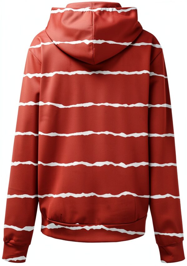Sweat à capuche zippé à manches longues pour femme - Sweat à capuche surdimensionné à manches longues avec fermeture éclair - Manteau léger avec poches-3