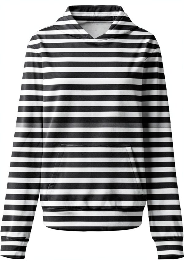 Sweat à capuche zippé à manches longues pour femme - Sweat à capuche surdimensionné à manches longues avec fermeture éclair - Manteau léger avec poches-4