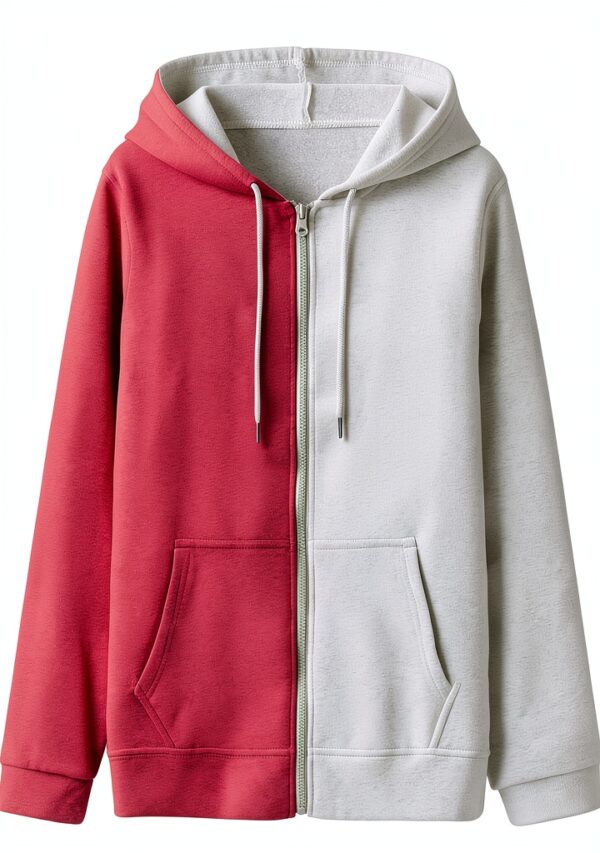 Sweat à capuche zippé pour femme - Pull à manches longues - Confortable - Coupe classique-2