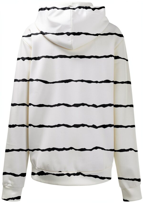 Sweat à capuche zippé à manches longues pour femme - Sweat à capuche surdimensionné à manches longues avec fermeture éclair - Manteau léger avec poches-3