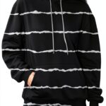 Sweat à capuche zippé à manches longues pour femme - Sweat à capuche surdimensionné à manches longues avec fermeture éclair - Manteau léger avec poches-0