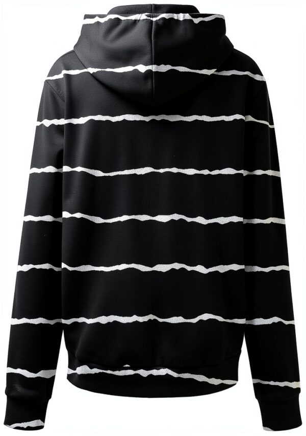 Sweat à capuche zippé à manches longues pour femme - Sweat à capuche surdimensionné à manches longues avec fermeture éclair - Manteau léger avec poches-3