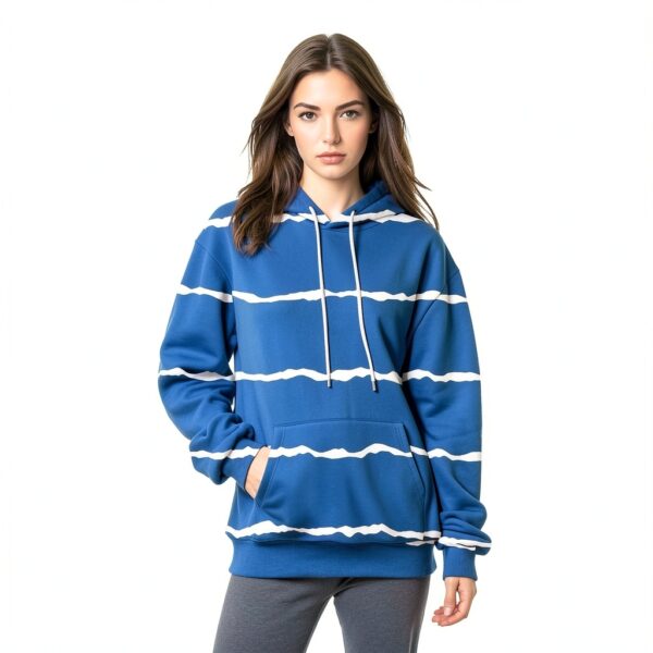 Sweat à capuche zippé à manches longues pour femme - Sweat à capuche surdimensionné à manches longues avec fermeture éclair - Manteau léger avec poches-1