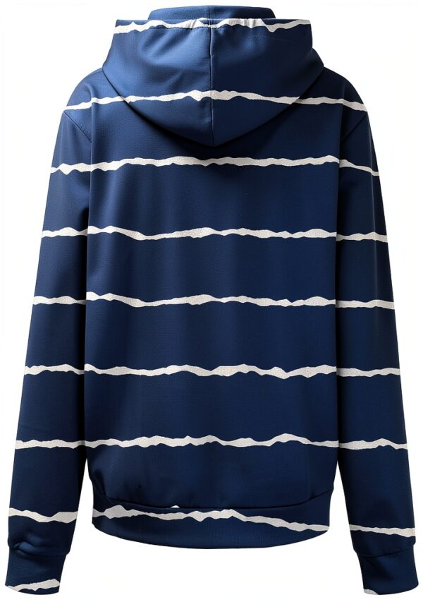 Sweat à capuche zippé à manches longues pour femme - Sweat à capuche surdimensionné à manches longues avec fermeture éclair - Manteau léger avec poches-3